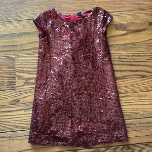 Gap red sequin dress